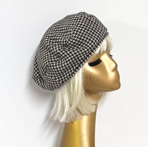 Houndstooth Beret Bow