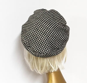 Houndstooth Beret Bow