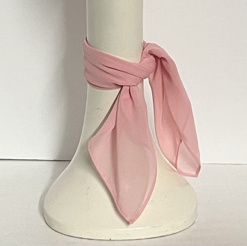 Bubblegum Pink Chiffon Neck Scarf