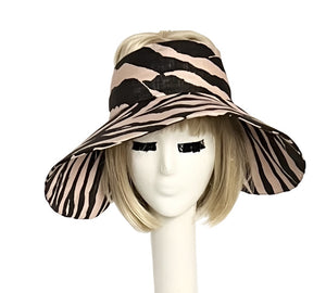 Zebra Sun Visor Hat