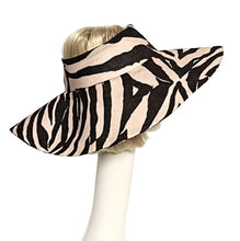 Load image into Gallery viewer, Zebra Sun Visor Hat