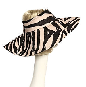 Zebra Sun Visor Hat