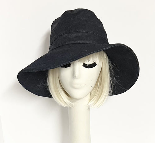 Wide Brim Denim Hat