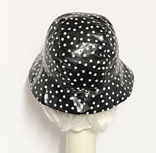 Load image into Gallery viewer, Polka Dot Cloche Rain Hat